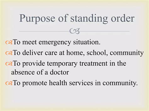 Nursing Manuals Protocols Standing Orders Ppt