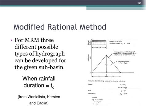 Ppt Modified Rational Method For Texas Watersheds Powerpoint