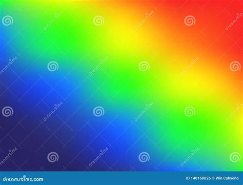 Bright Rainbow Colors Gradient Vector Stock Vector - Illustration of ...