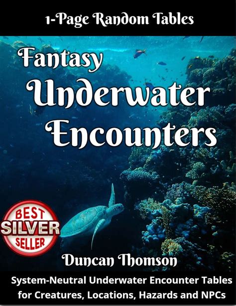 Underwater Encounters Fantasy One Page Random Tables Chaos Gen 1