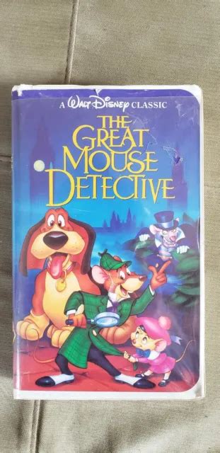 Disneys The Great Mouse Detective Vhs 1992 Black Diamond Collection