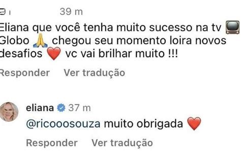 Eliana Confirma Novo Contrato A Globo E Agradece Apoio Dos F S Glp