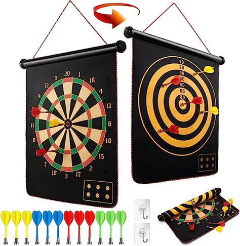 Liriqi Magnetisch Dartscheibe Kinder Mit Sicheren Darts Spiele F R