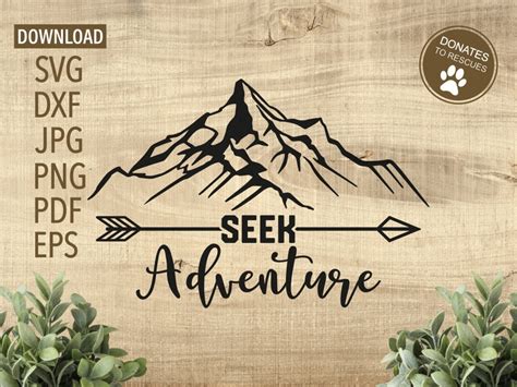 Seek Adventure Svg Adventure Svg Cricut Silhouette More Etsy