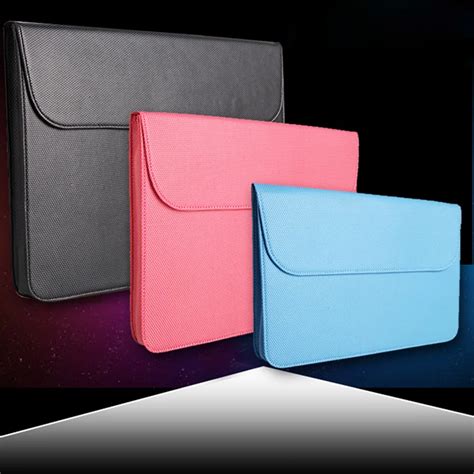 Notebook Laptop PU Leather Magnetic Flap Sleeve Case Carry Bag