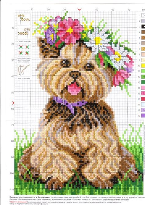 Gallery.ru / Фото #3 - Йоркширский терьер - babushkanatasha | Вышитые ...