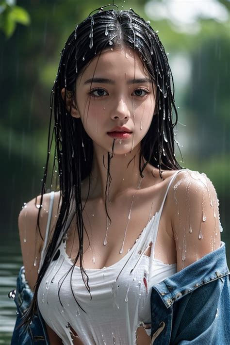 Cinematic Pitying Wet Hair AI Porn