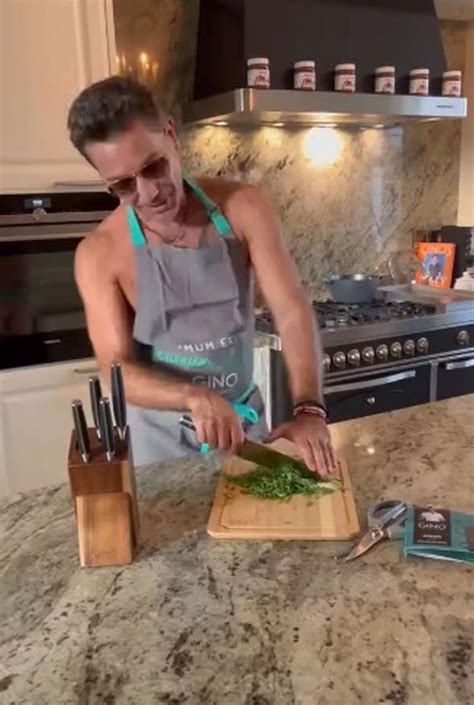 Gino D Acampo Strips Nude To Cook But Fans Spot Derriere In Cheeky Reflection Daily Star