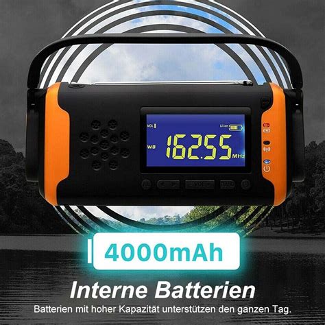 Solar Radio Kurbelradio Tragbares Notfall Am Fm Led Lampe Usb Handyladefunktion Ebay