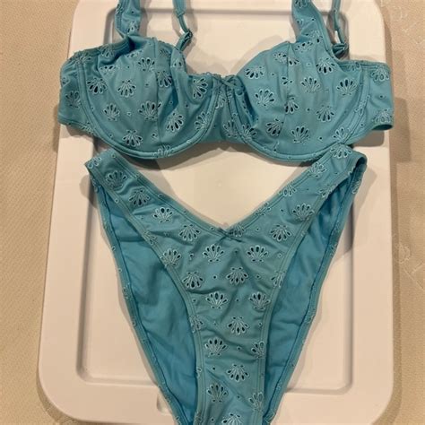 Wild Fable Swim Nwot Wild Fable Blue Bikini Set With Adjustable