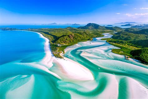 The Hill Inlet, Whitsunday Islands in Queensland Australia is pretty special from the air! : r ...