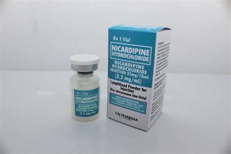 Nicardipine Hydrochloride Injection Usp 25mg10ml 25mgml