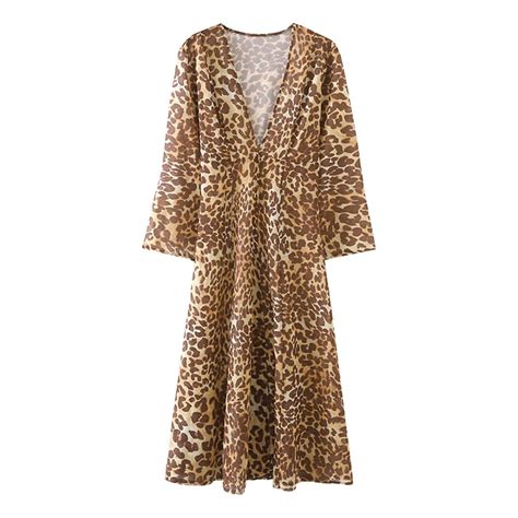 Sexy Leopard Bikini Cover Ups Bohemian Printed Lon Vicedeal