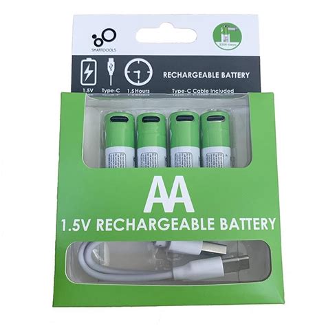 ᐉ Батарейки аккумуляторные Smartoools AA с разъемом USB/Type-C 1,5V ...