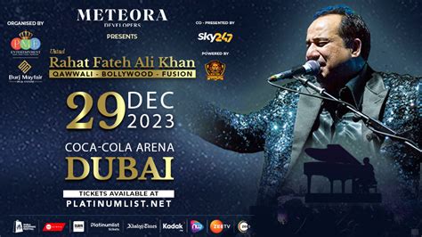 Rahat Fateh Ali Khan in Dubai Tickets, 2023 Live Concert - Platinumlist.net