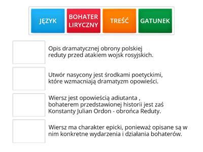 Reduta Ordona Rodki Stylistyczne Materia Y Dydaktyczne