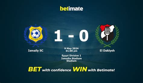 Ismaily Sc Vs El Daklyeh Prediction Odds Betting Tips