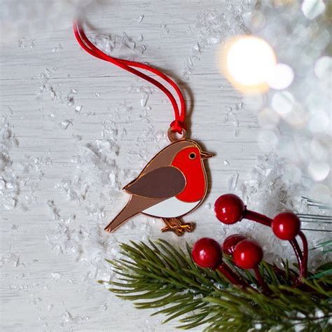 Robin Christmas Decoration Robin Hanging Decoration Robin Etsy Uk