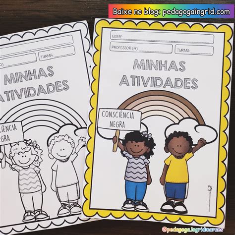 Capa De Trabalho Escolar Consciência Negra - Capa Da Consciência Negra - RETOEDU