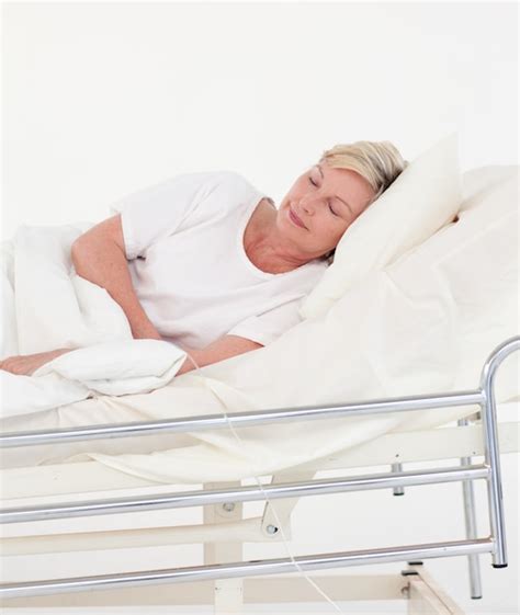 Premium Photo Bright Patient Lying On A Medical Bed