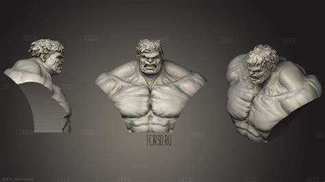 Hulk Bust D Stl Model For Cnc