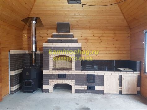 Отопительная печь в комплексе барбекю и казаном | Барбекю, Планы ...
