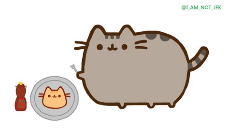 Trill Crawlins On Twitter Pusheen Helps Make The Pancakes And Eats