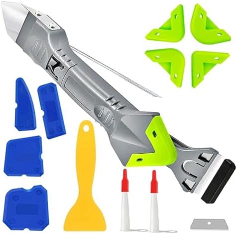 DEWINNER Kit D Outils De Calfeutrage En Acier Inoxydable 4 En 1 Outils