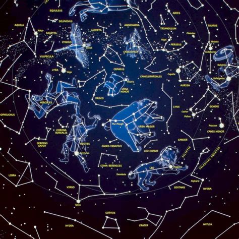 Maps International Glow in The Dark Constellation Map – Illuminates ...