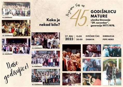 FOTO Jubilej Godina Mature Gimnazije Generacije Zenicablog