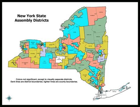 New York State Assembly District Map - Printable Map