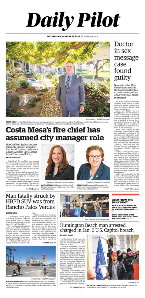 Daily Pilot e-newspaper: Wednesday, Aug. 31, 2022 - Los Angeles Times