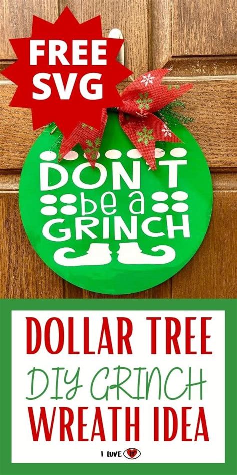 Dollar Tree Diy Grinch Christmas Wreath I Luve It