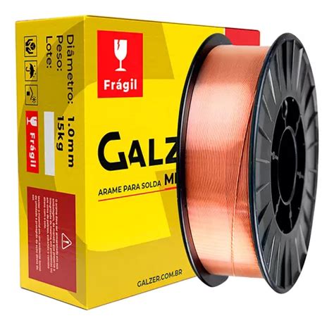 Electrodo De Soldadura Galzer Arame Mig ER70s 6 1 0 Mm 15 Kg 1 Mm De