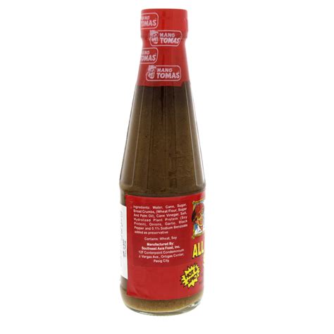Mang Tomas Hot And Spicy All Purpose Sauce G Online At Best Price Lulu Uae