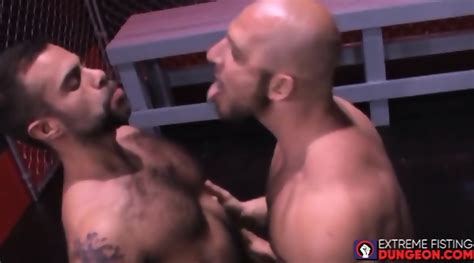 Muscular Hunks Fist Fuck And Masturbate After Wrestling