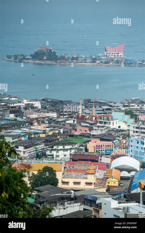 The City View Of Si Racha In The Province Of Chonburi In Thailand