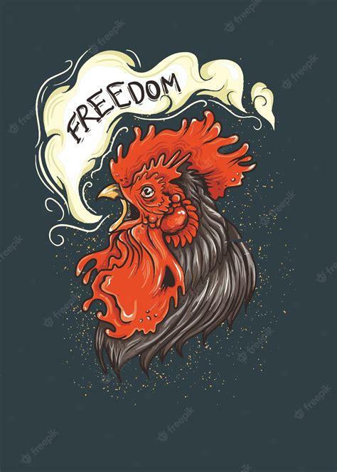 Premium Vector Artwork Rooster Illustration