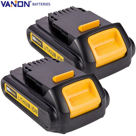2 Pack For DEWALT DCB203-2 20V 3Ah Lithium-Ion Battery DCB201 DCB207 ...