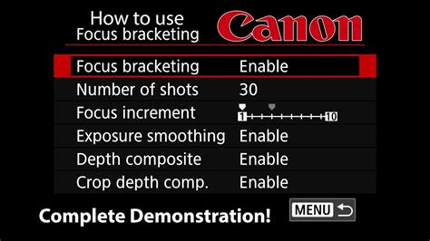 How To Use Canon S Focus Bracketing Feature Canon R6 Mark II R7 R8 And