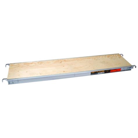 Metaltech Ft X In Aluminum Scaffold Platform With Plywood Deck M