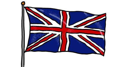 British Union Jack Flag Video Waving In Wind Realistic Uk Flag