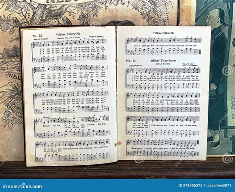 Hymn Book Stock Image Image Of Pages Songs Words 278955373