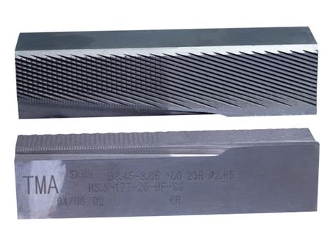 Плашки резьбонакатные плоские для резьбонакатных станков