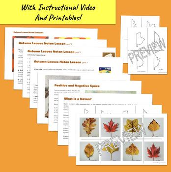 Autumn Leaves Notan Art Lesson|Positive and Negative Space|Fall ...