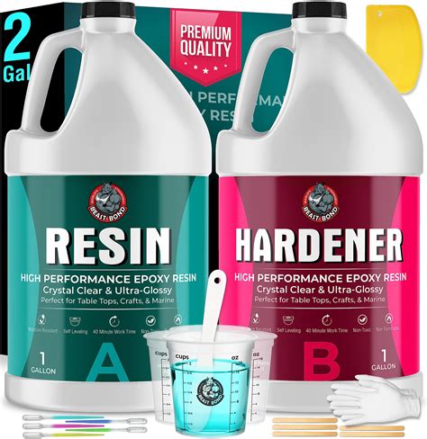 Epoxy Resin 2 Gallon Kit, High-Performance Table Top Epoxy Resin, Self