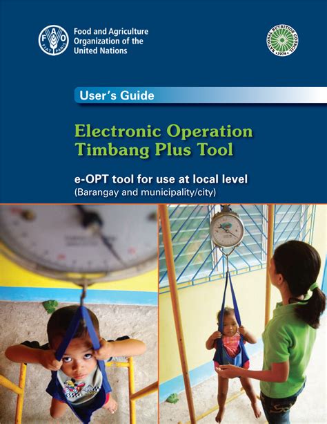 Electronic Operation Timbang Plus Tool E OPT Tool For Use At Local