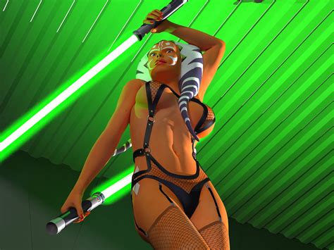 Ahsoka Tano Illuminating By Nstudios Hentai Foundry