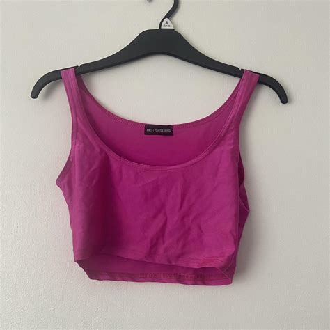 Hot Pink Crop Top Depop