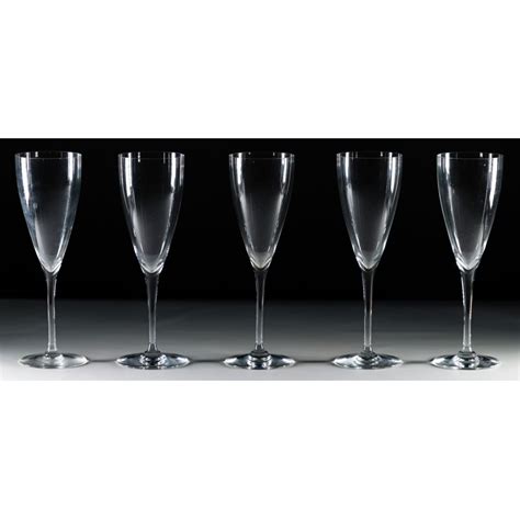 Baccarat Crystal Dom Perignon Stemware Assortment Leonard Auction